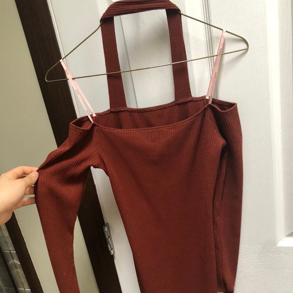 3 FOR$50 / Forever 21 Off the Shoulder Halter Dress - Picture 2 of 3